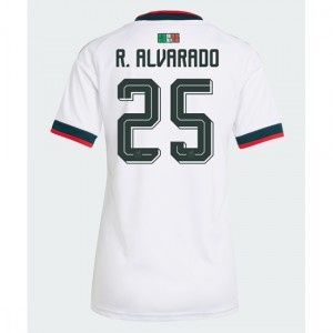 Meksiko Roberto Alvarado #25 Jalkapallovaatteet Naisten Vieraspaita MM-kisat 2026 Lyhythihainen